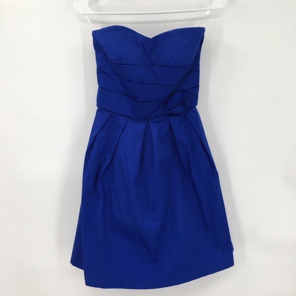 NEW! Blue Strapless  Dress